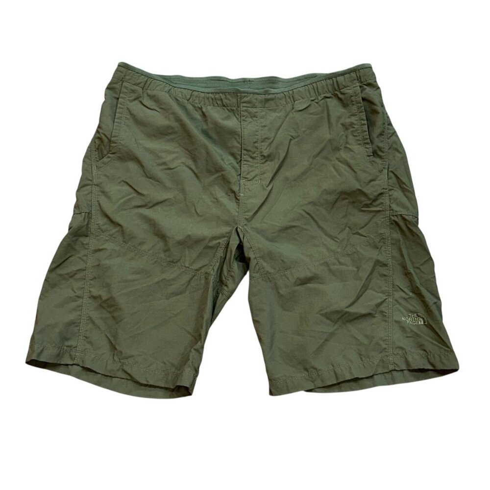 The North Face Green Athletic Hiking Shorts XL Outdoor Summer Cargo Quick Dry